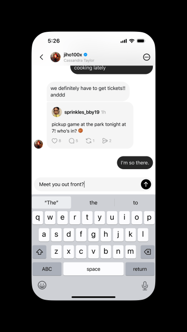 ثريدز تطلق صندوق الرسائل المباشرة الخاص بها، بينما تبتعد عن