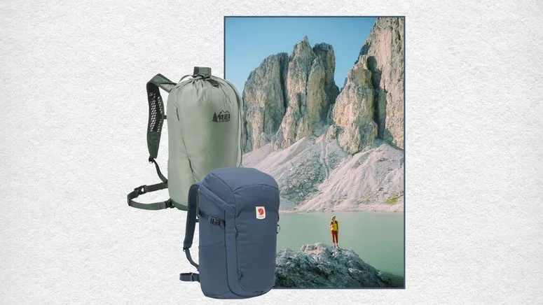 Image may contain: Bag, Backpack, Person, Accessories, and Handbag