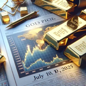 سعر الذهب في 10 يوليو 2025: تسجيل ارتفاع طفيف في الأسعار العالمية للذهب