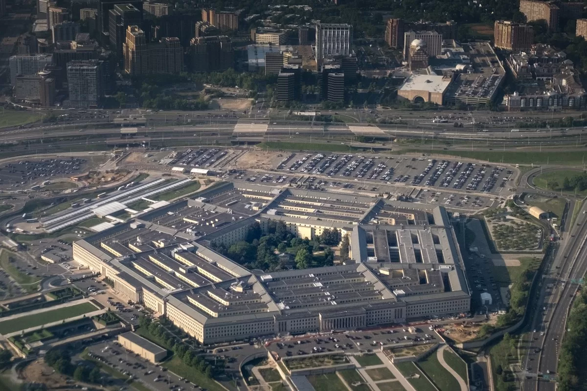 Aerial view of The Pentagon