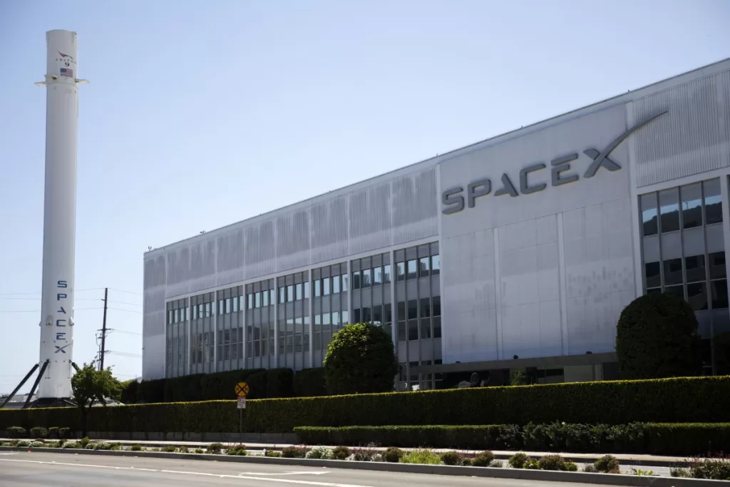 SpaceX headquarters in Hawthorne, California