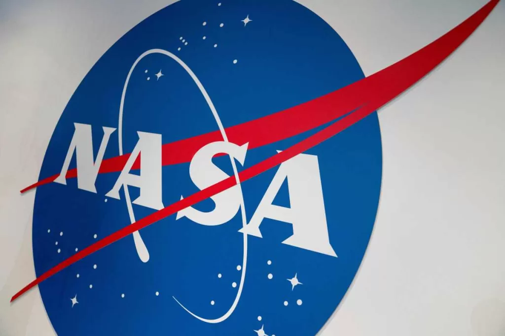 NASA logo at the agency's headquarters