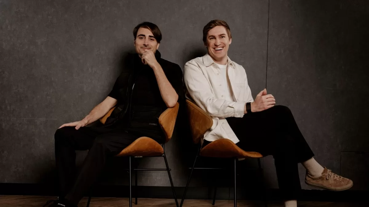 ElevenLabs co-founders Piotr Dabkowski and Mati Staniszewski.