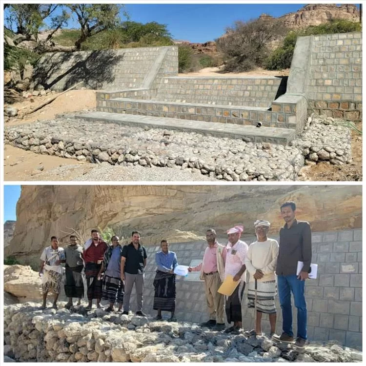 تسليم عدد من المشاريع الزراعية المنفذة بوادي عماد للسلطة المحلية في حبان