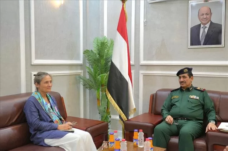 عدن: وزير الداخلية اللواء حيدان يبحث مع سفيرة هولندا سبل تعزيز التعاون الثنائي بين البلدين الصديقين في المجال الأمني