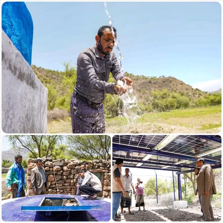 الوكيل الحسني يفتتح مشروعين مياه بمنطقة زبيد والأزارق