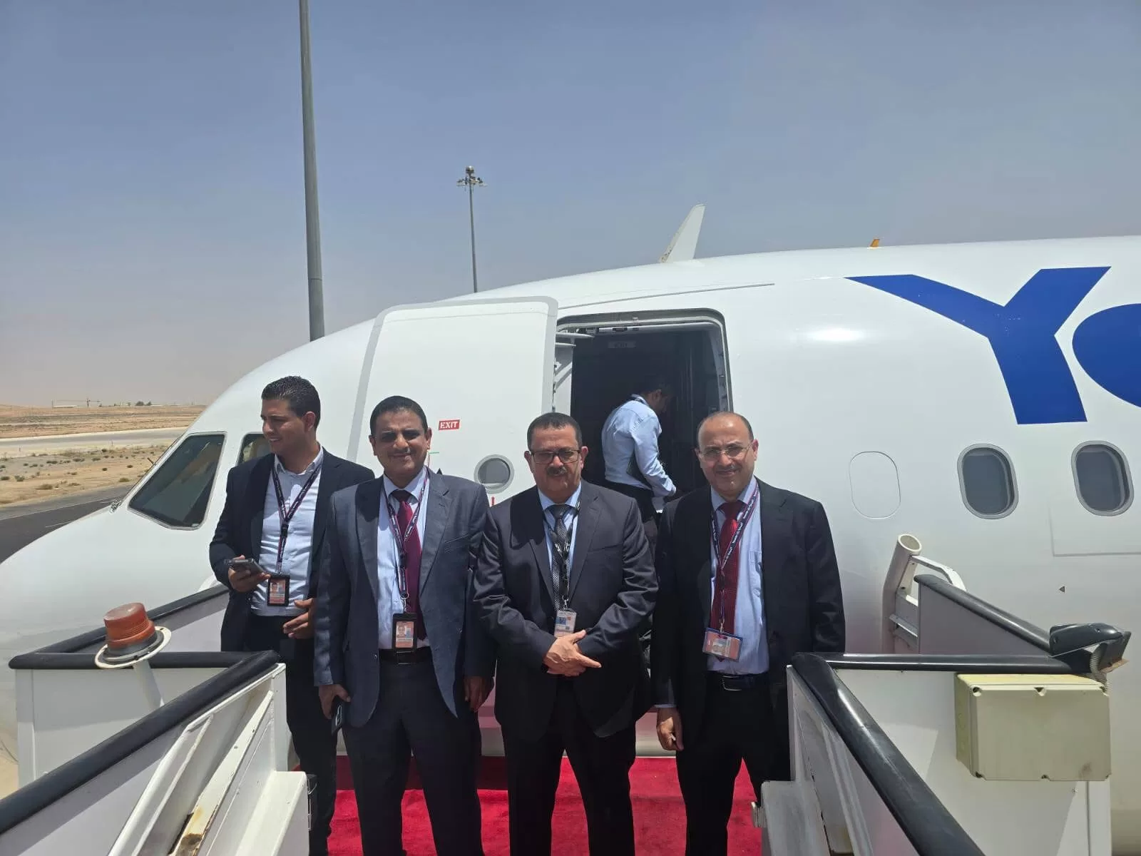 إدارة طيران اليمنية يعلن وصول الطائرة الجديدة​