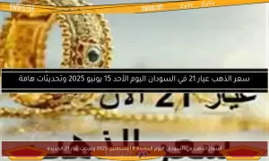 أسعار الذهب في السودان اليوم، الجمعة 8 أغسطس 2025، وأنواع عيار 21 الجديدة – موقع مولانا