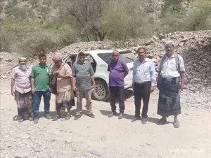 اخبار المناطق – وفد حكومي يزور سرار يافع لتقدير أضرار التغير المناخي واقتراح حلول بيئية مناسبة