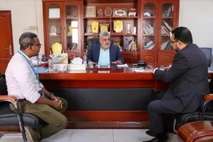 اخبار عدن – باصهيب يناقش مع مسؤولي عدة منظمات جهود التنسيق في العمل الإنساني والتنموي