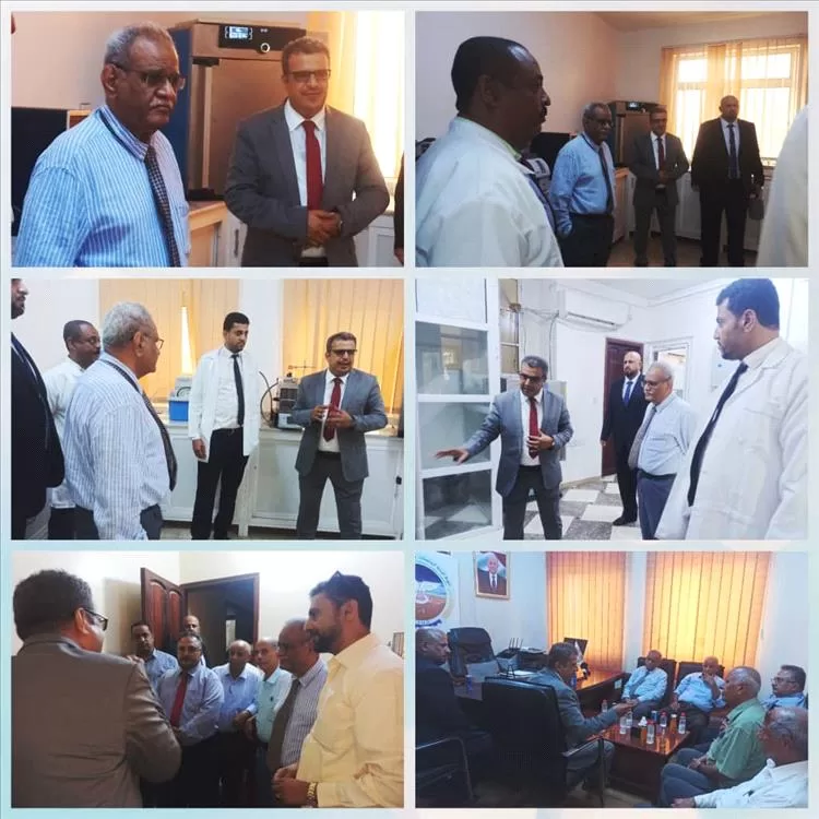 نائب مدير مكتب رئاسة الجمهورية يزور الهيئة اليمنية للمواصفات والمقاييس وضبط الجودة