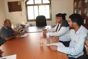 اخبار عدن – لقاء بين مدير فرع مكتب الأشغال السنةة بالمدينة ومدير عام مديرية المحفد