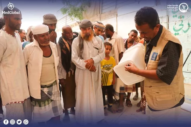 أخبار عدن - ميديا غلوبال و سواعد الخير تنفذان مشروع طقم الطوارئ العائلي في عدن