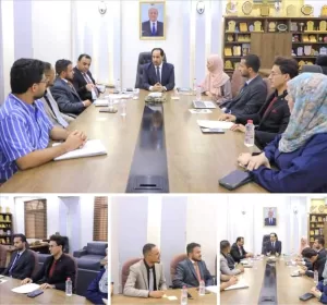 اخبار عدن – وزير الفئة الناشئة والرياضة يجتمع مع قادة اتحادات الطلاب اليمنيين في الخارج