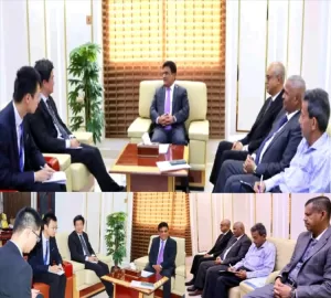 اخبار عدن – وزير النفط يناقش مع القائم بأعمال السفارة الصينية سبل تعزيز التعاون والفرص التنمية الاقتصاديةية