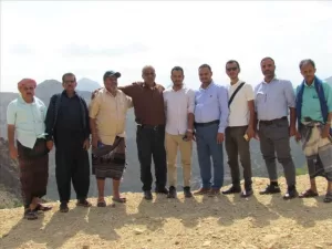 اخبار وردت الآن – زيارة فريق هندسي من برنامج تطوير الطرق الريفية إلى عدن حمادة في الضالع وإجراء ال…