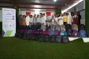 اخبار وردت الآن – شبكة النماء اليمنية في مأرب تقدم (60) حقيبة مدرسية للأيتام في إطار مشروع رفقة