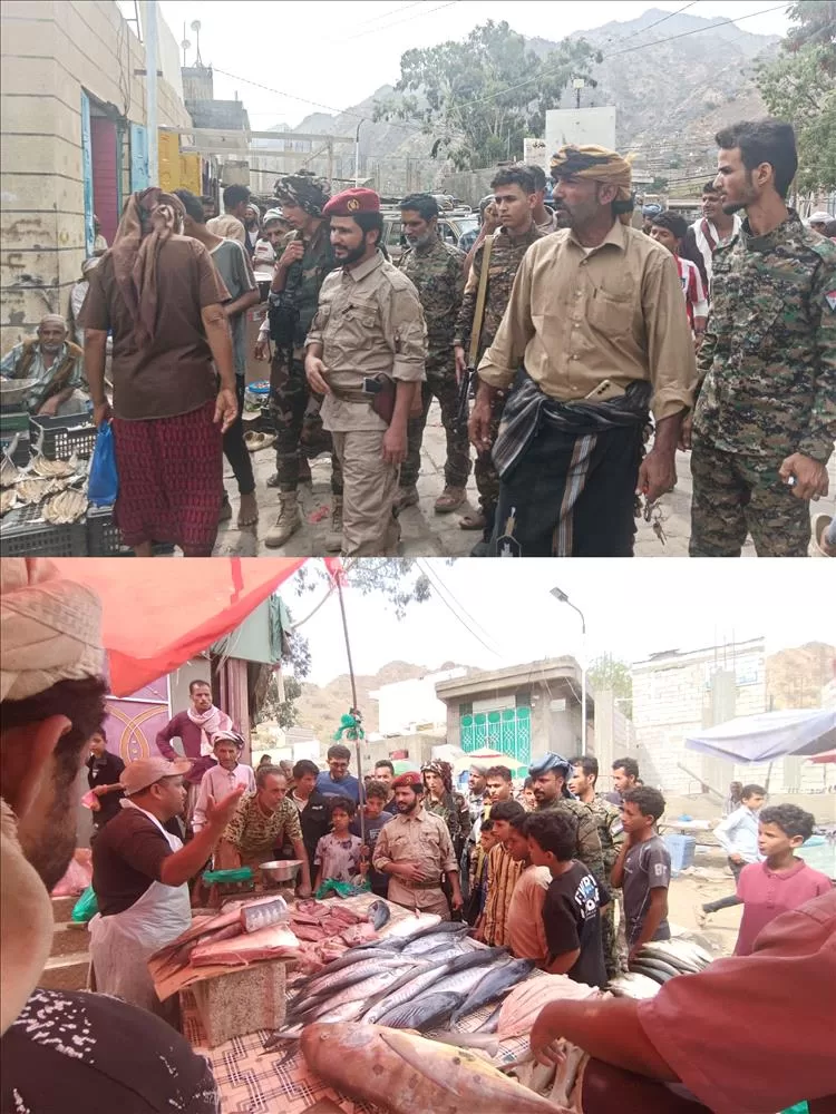 وسط ترحيب شعبي واسع.. حملة أمنية في يافع سرار تغلق عدداً من المحال التجارية المخالفة