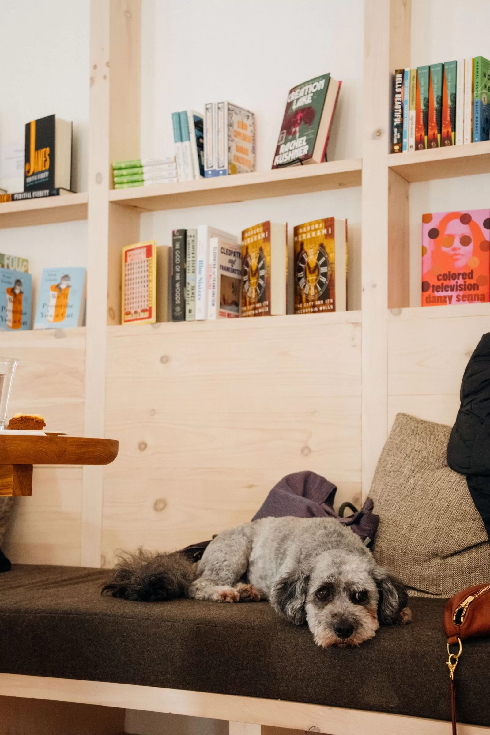 Image may contain Couch Furniture Book Publication Architecture Building Indoors Living Room Room and Shelf