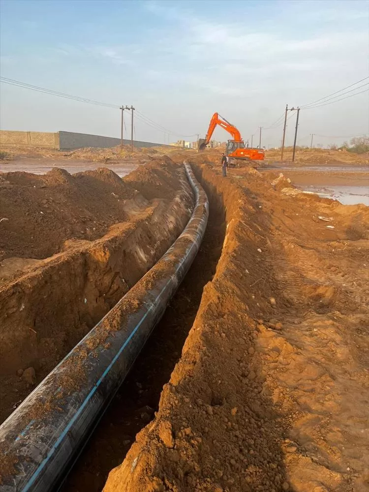 إنهاء أعمال إصلاح الخط الرئيسي للمياه المتضرر من السيول في منطقة الحسوة