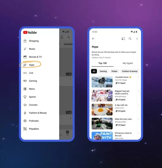 ميزة Hype من يوتيوب التي تعزز المبدعين الصغار تُطلق عالميًا.webp