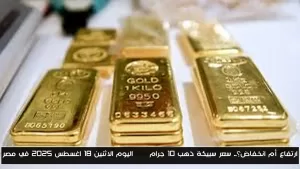 هل السعر في تزايد أم تراجع؟… سعر سبيكة ذهب 10 جرام BTC اليوم الاثنين 18 أغسطس 2025 في مصر – أحداث اليوم