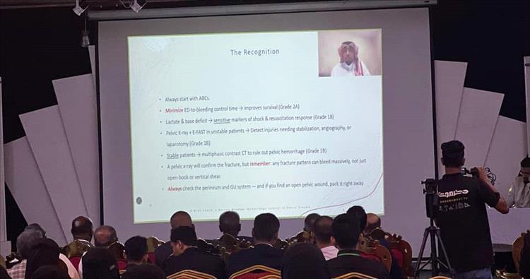 تواصل فعاليات الجلسات العلمية للمؤتمر الدولي الرابع لرعاية الإصابات في المكلا