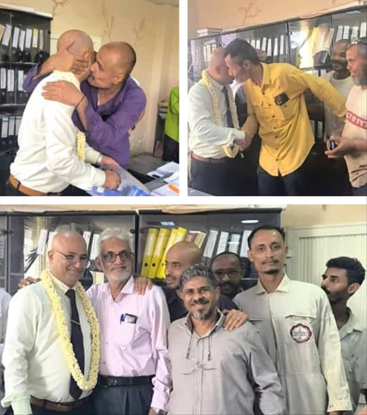 عمال محطة الحسوة الكهروحرارية يكرمون مديرهم العام لإعادة تشغيل المحطة والتوربين الخامس