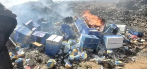 اخبار المناطق – confiscation of large amounts of spoiled cheese in Atex