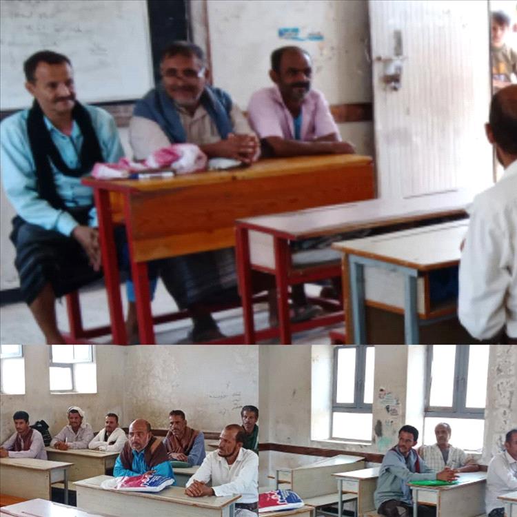 مدير الاحصاء بمكتب التربية والتعليم بالازارق يتفقد العملية التعليمية في مدرسة الوحدة عُسف