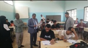 اخبار عدن – المحولي يتابع تقدم اختبارات قبول الطلاب الجدد في المعهد الوطني للتقنيين
