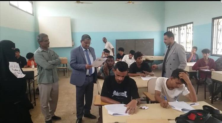 المحولي  يطلع على سير اختبارات قبول الطلاب المستجدين بالمعهد الوطني للتقنيين والمدربين دارسعد