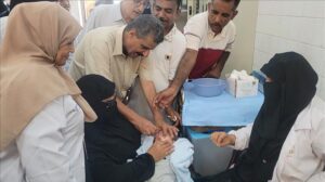 اخبار عدن – بدء حملة التطعيم ضد شلل الأطفال في مديرية المنصورة