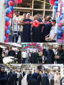 اخبار عدن – رئيس الغرفة التجارية باعبيد ومالك ردسي مول بن هويش يعلنون افتتاح بازار عدن للتسويق.