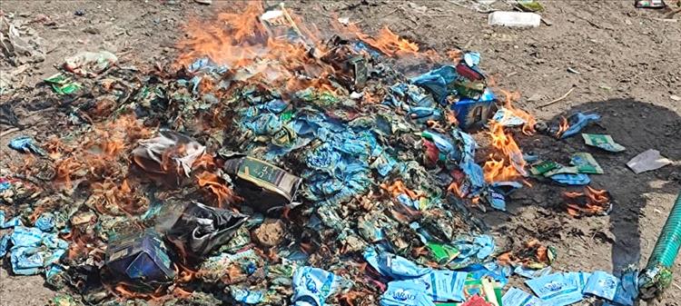 صحة البيئة بالمنصورة تشن حملة واسعة لسحب وإتلاف شمة الحوت