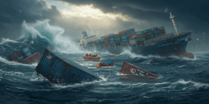 بحار هائجة تؤثر على الشحن العالمي.. فقدان 576 حاوية العام الماضي و200 منها فقط في جنوب أفريقيا – شاشوف