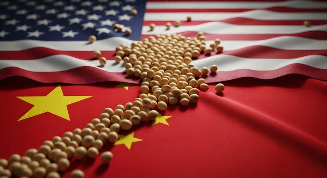 أزمة فول الصويا تضع ترامب في مواجهة تحدٍ اقتصادي بمليارات