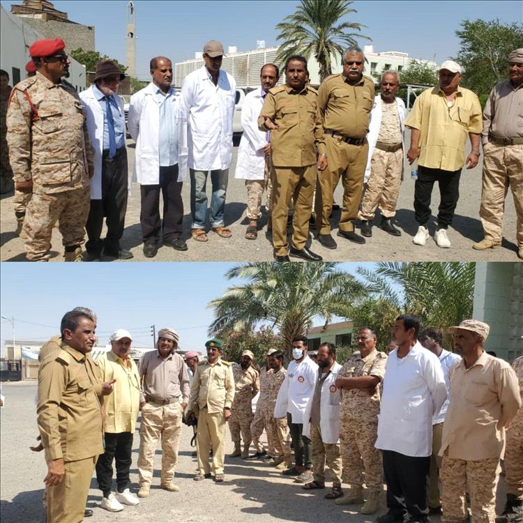 اللجنة الفنية بدائرة الخدمات الطبية تزور مستشفى صلاح الدين العسكري