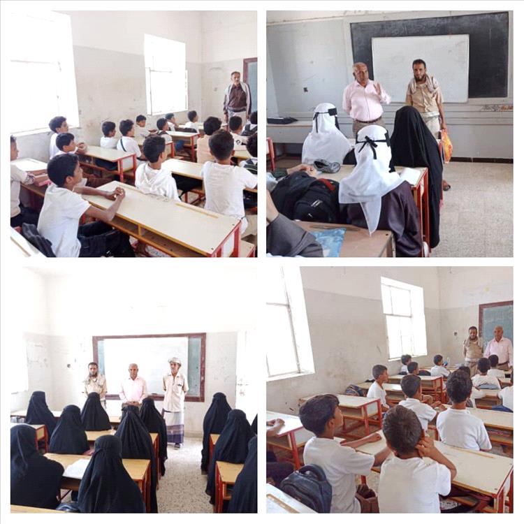 مدير تربية لودر يتفقد سير العملية التعليمية في عدد من مدارس مجال أمصرة