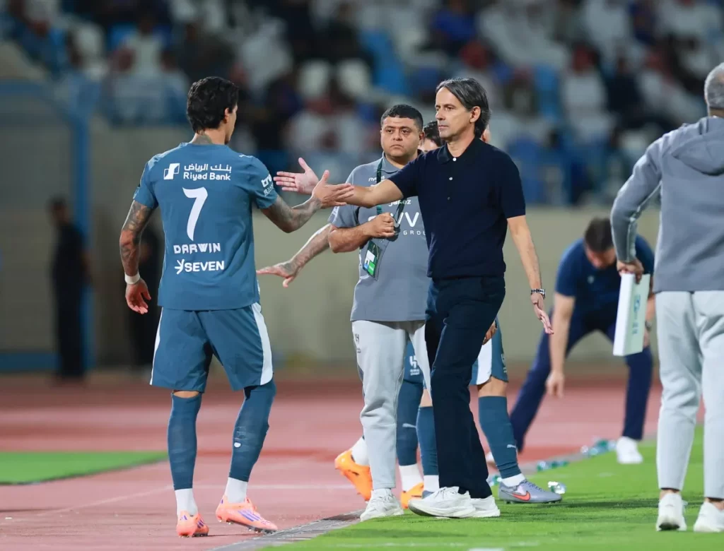 إنزاغي: سنستمر بتدوير اللاعبين بسبب ضغط المباريات