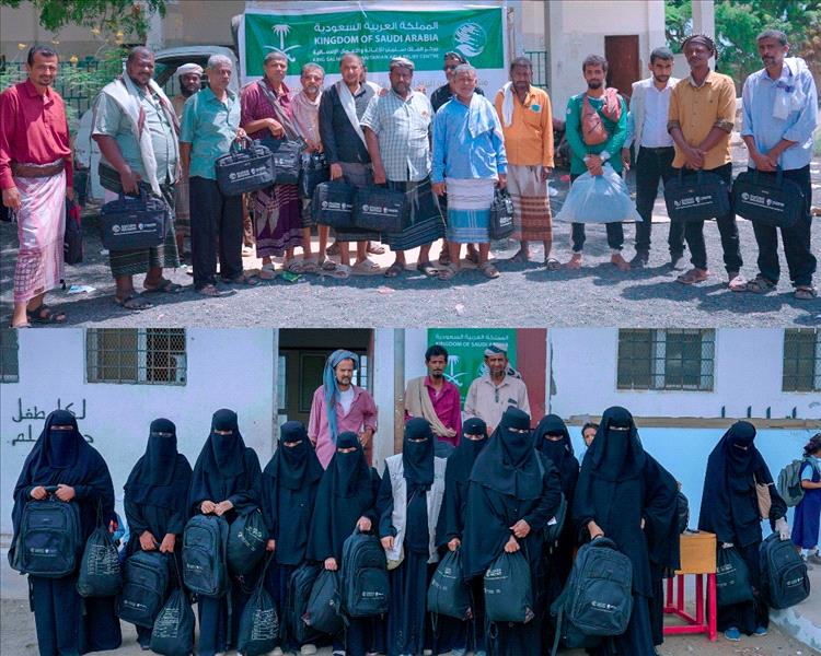 مركز الملك سلمان للإغاثة يواصل توزيع الحقائب التعليمية في المدارس المستهدفة بمحافظتي لحج وأبين