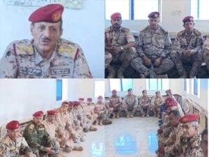 اخبار المناطق – نائب رئيس هيئة الأركان يقوم بزيارة محور أبين العملياتي ويؤكد على أهمية دعم وزارة الدفاع