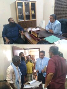 اخبار المناطق – وكيل محافظة أبين الجنيدي يتفقد هيئة الأراضي ويتابع سير أعمال لجنة حصر الممتلكات.