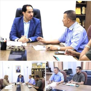 اخبار عدن – الوزير البكري يجتمع بمدير مكتب الفئة الناشئة والرياضة في شبوة