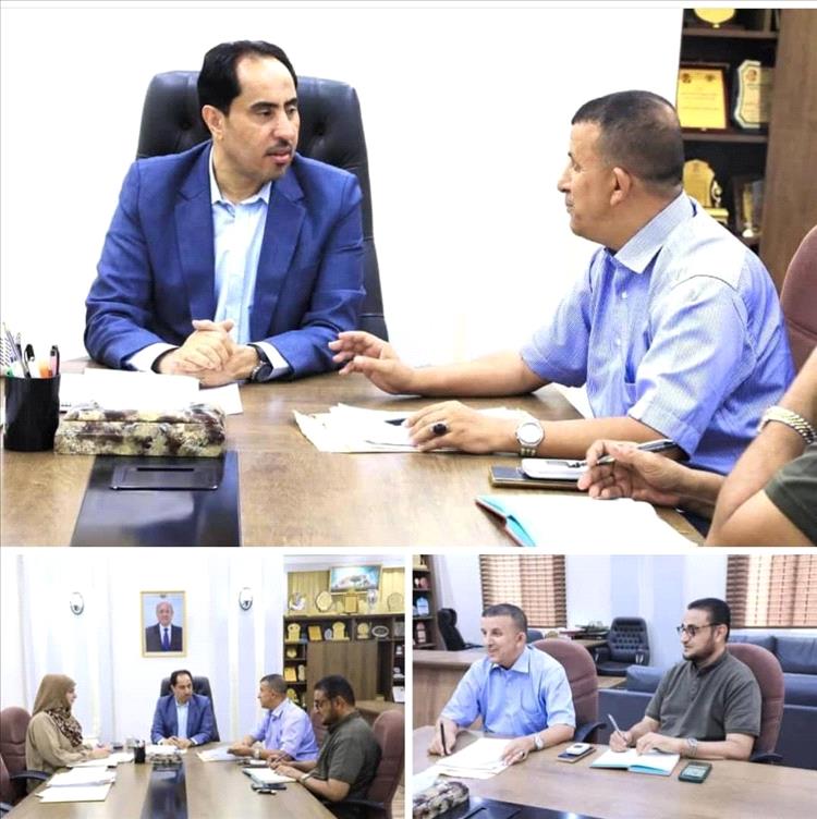 الوزير البكري يلتقي مدير عام مكتب الشباب والرياضة بمحافظة شبوة