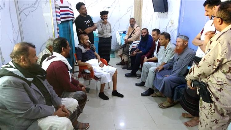 مديرية لودر تشكر محافظ أبين على مبادرته الإنسانية في علاج عميد الأسرى المرقشي