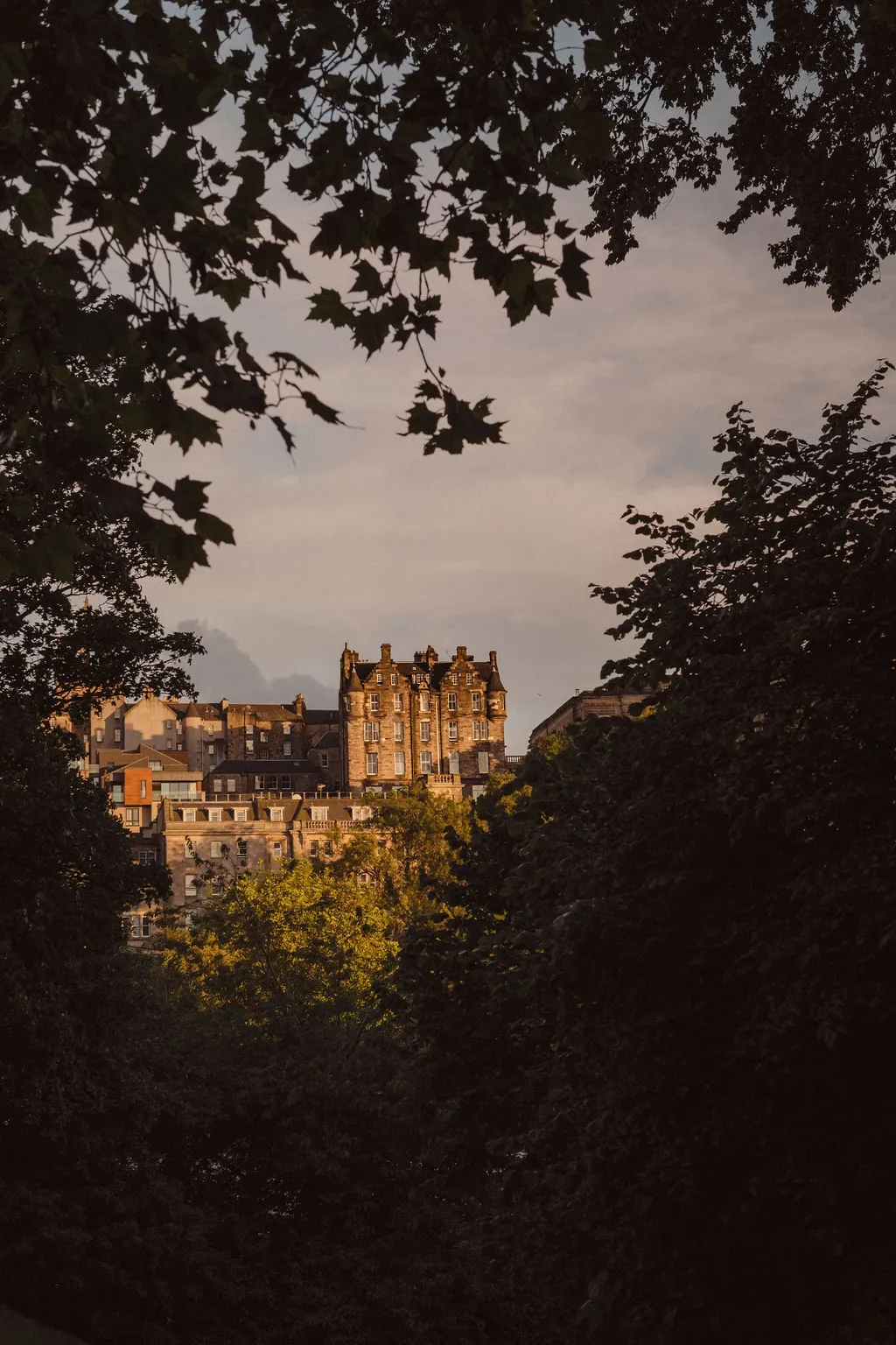 view from train in scotland