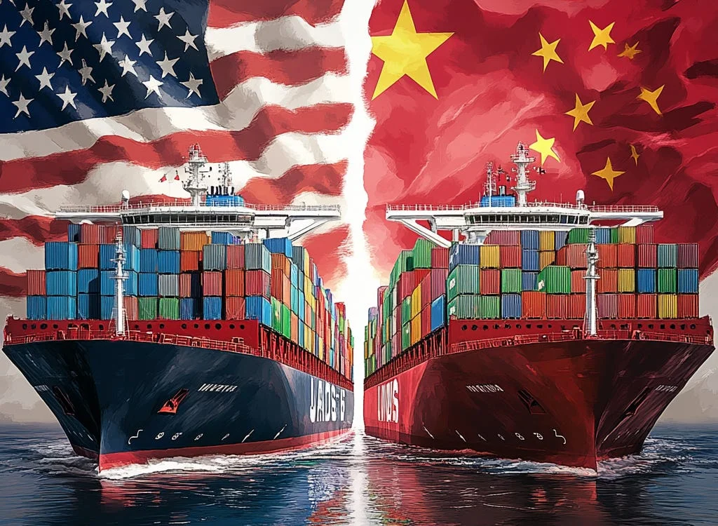 رسوم الشحن بين أمريكا والصين تبدأ غداً الثلاثاء صراع يغير