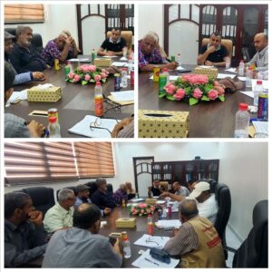 عدن: العُمري يراجع التقرير الفصلي لمكتب الصناعة ويأمر بوضع قائمة سعرية موحدة.