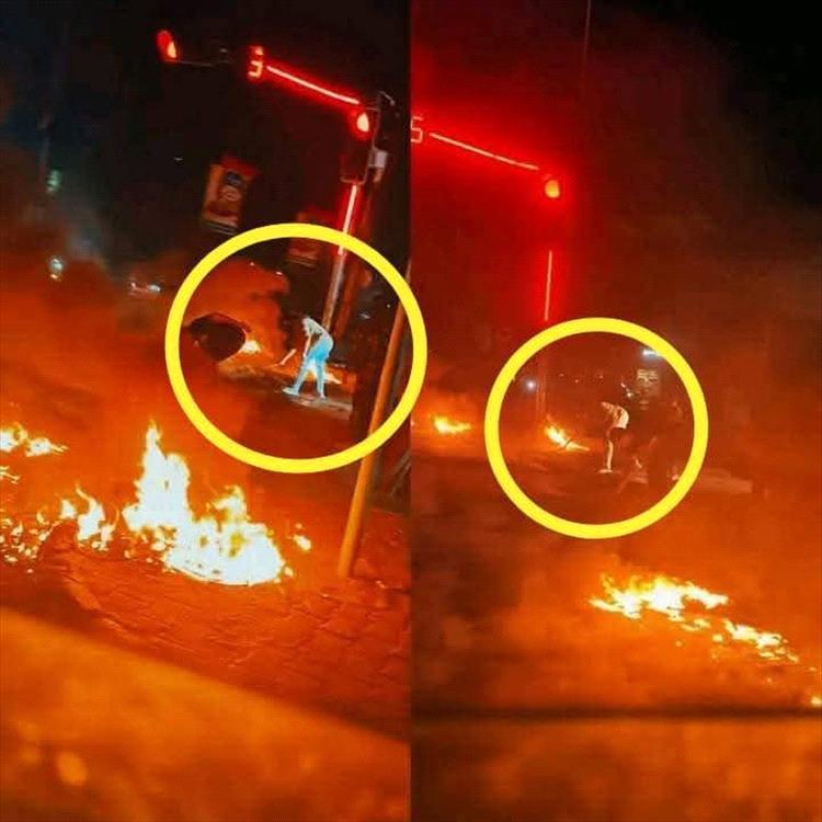 قوات الأمن تضبط متهمين بمحاولة إحراق إشارة مرور في الشيخ عثمان